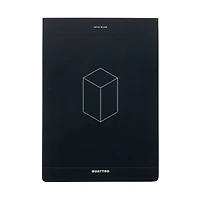 Global Art Quattro Black Blank Journal, 8.5" x 12"