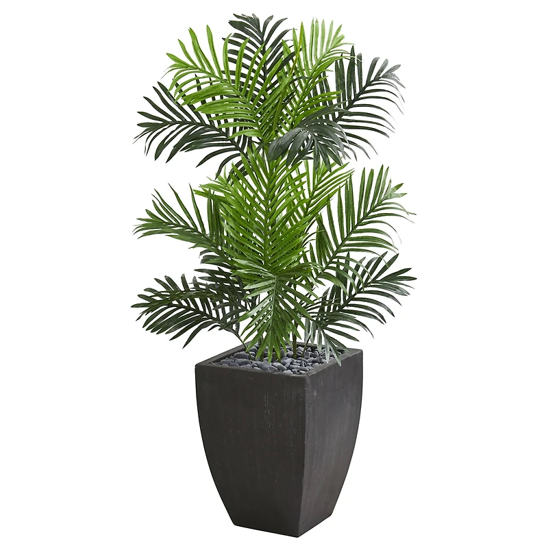 3.5ft. Artificial Paradise Palm Tree in Black Planter