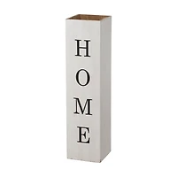 Glitzhome® 30" Double Sided Whitewashed Wooden Porch Vase