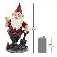 Design Toscano® 15.5" Birdy and Spader the Garden Gnome Statue