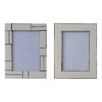Hello Honey® 2 Pack Ivory Horn Inlay Photo Frame