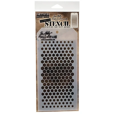 Stampers Anonymous Tim Holtz® Gradient Hex Layered Stencil