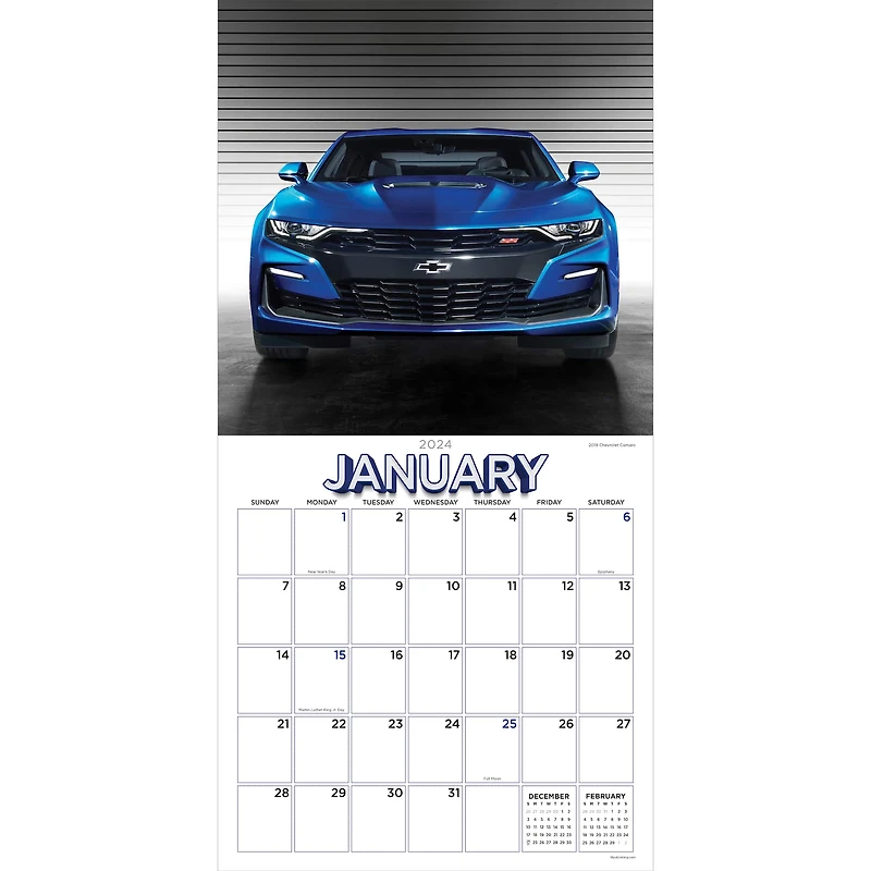 TF Publishing 2024 Camaro Wall Calendar