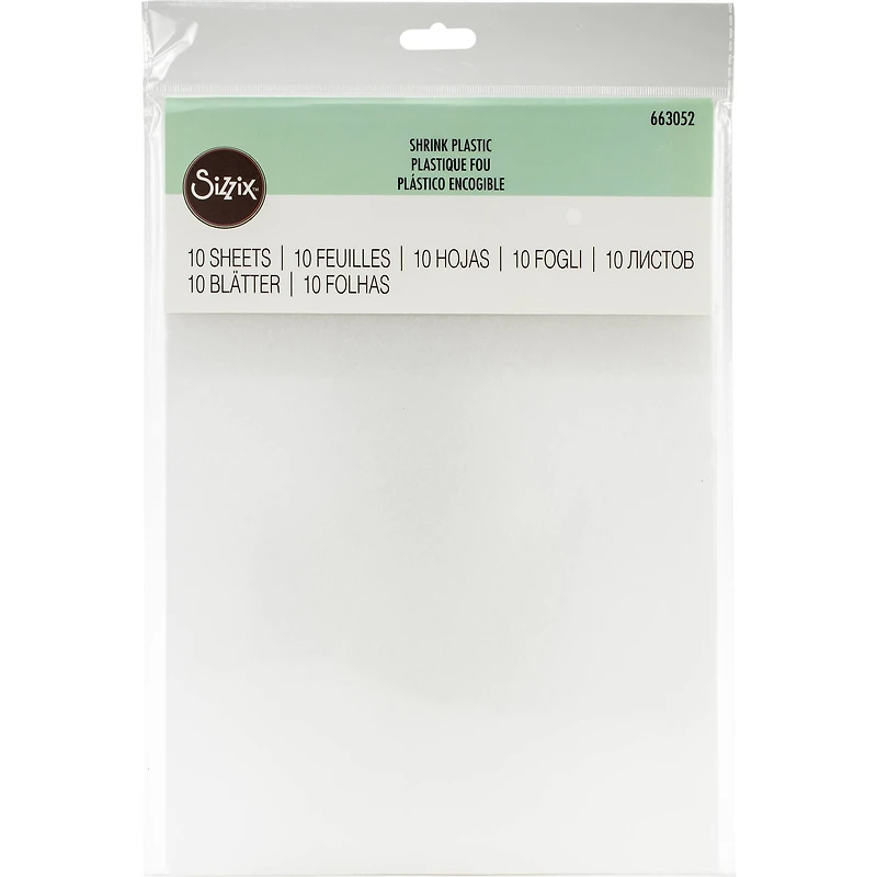 Sizzix® Shrink Plastic Sheets, 10ct.