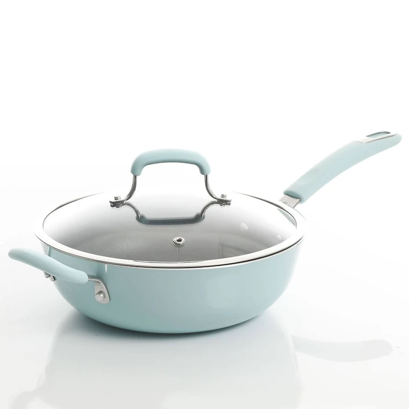Kenmore® Elite Andover 10-Piece Glacier Blue Nonstick Aluminum Cookware Set