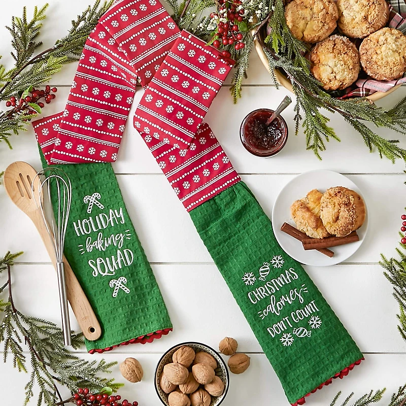 DII® Holiday Baking Kitchen Towel Scarf