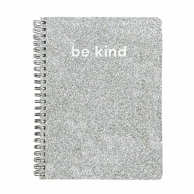 Steel Mill & Co.® Silver Glitter Mini Notebook