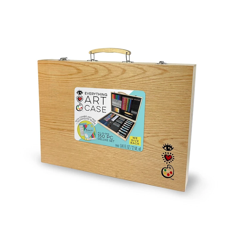 Everything Art Wooden Artist Case Deluxe Set
