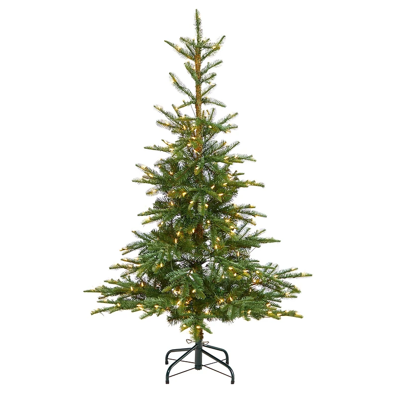 5ft. Pre-Lit Layered Washington Spruce Artificial Christmas Tree, Clear Lights