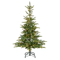 5ft. Pre-Lit Layered Washington Spruce Artificial Christmas Tree, Clear Lights