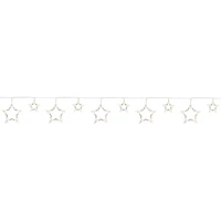 LED Lighted Twinkle Star Christmas Lights - 9.25' White Wire - 10ct