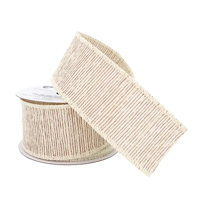 1.5'' x 2yd. Wired Faux Bark Ribbon by Celebrate It®