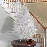 4.5ft. Pre-Lit Winchester White Pine Artificial Christmas Tree, Clear Lights
