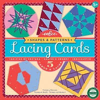 eeBoo Shapes & Patterns Lacing Cards Set