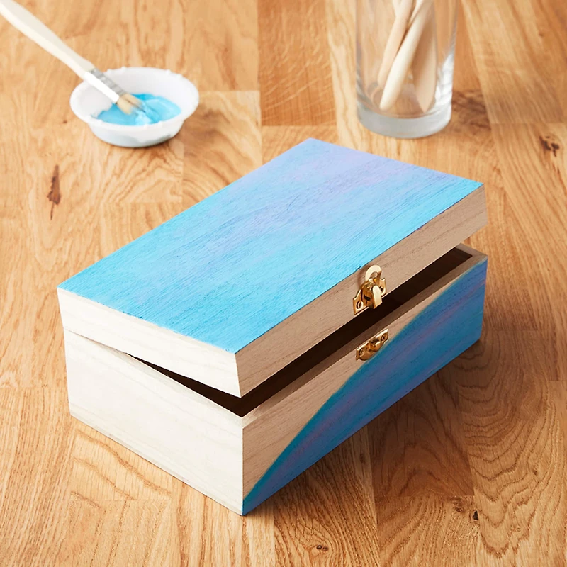 8.5" Wood Trinket Box by Make Market®