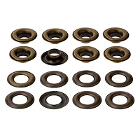 12 Packs: 8 ct. (96 total) 3/8" Antique Brass Eyelets by Loops & Threads™ 