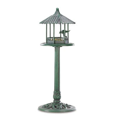 3.3ft. Verdigris Gazebo Standing Bird Feeder