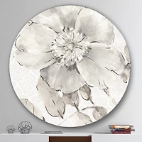 Designart - Indigold Grey Peonies II