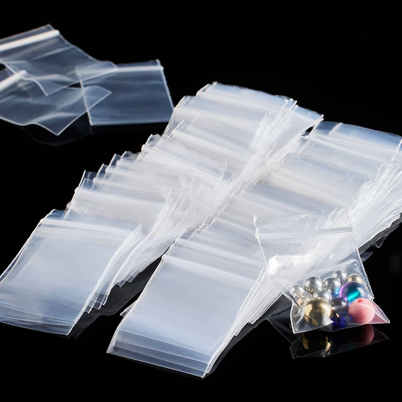 8 Packs: 150 ct. (1,200 total) 1.5" x 2" Resealable Zip Bags by Bead Landing™