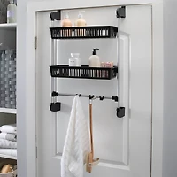 Organize It All 2 Basket Over the Door Storage Hook