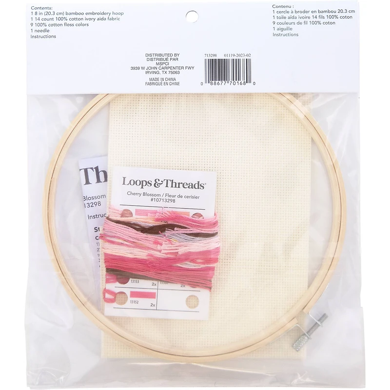 Cherry Blossom Cross Stitch Kit by Loops & Threads®