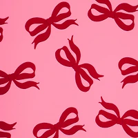 30" x 24ft. Pink with Red Bow Foil Gift Wrap by Celebrate It™