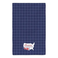 America the Beautiful Plaid Tea Towel Set
