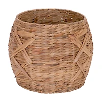 Household Essentials 16" X-Weave Round Wicker Floor Basket
