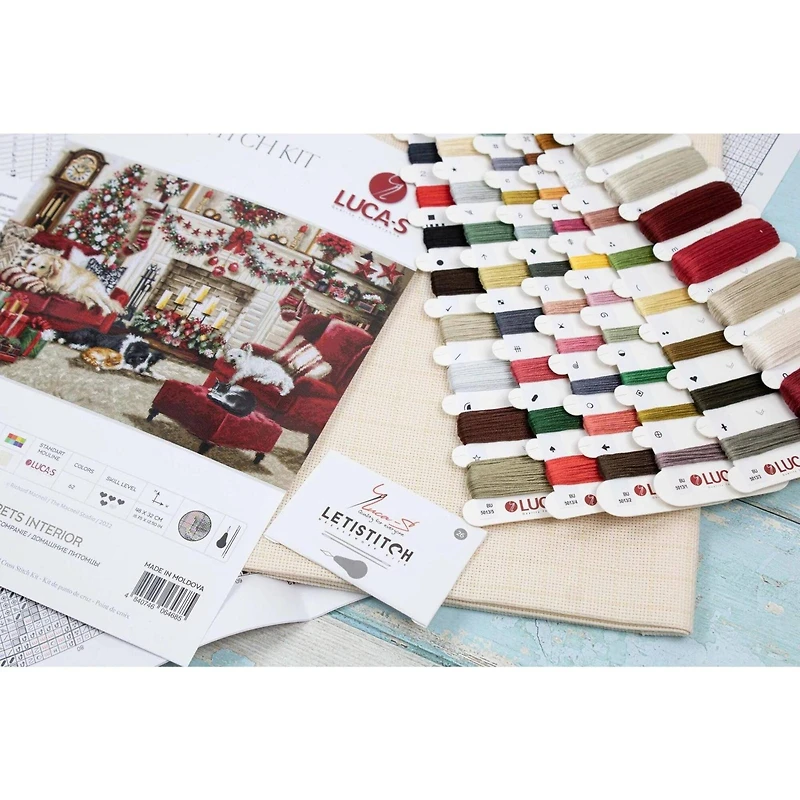 Luca-S Pets Interior Counted Cross Stitch Kit