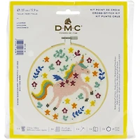 DMC® Flowers & Unicorn Cross Stitch Kit