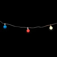 10ct. Red, White & Blue Christmas G40 Globe Lights