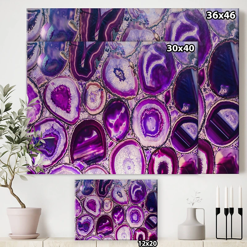 Designart - Violet Agate geode