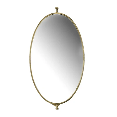 Hello Honey® 27" Gold Pivoting Oval Wall Mirror