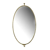 Hello Honey® 27" Gold Pivoting Oval Wall Mirror