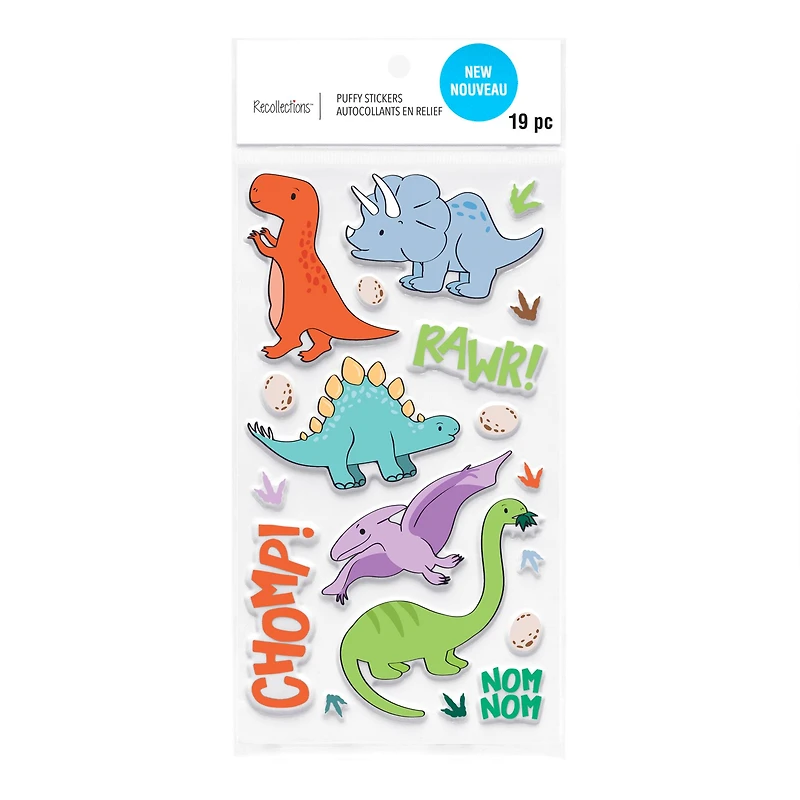 Dino Puffy Stickers by Recollections™