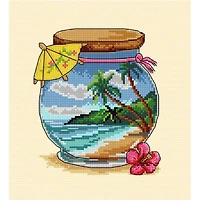 Orchidea Vacation Memories Tropical Sea Complete Counted Cross Stitch Kit
