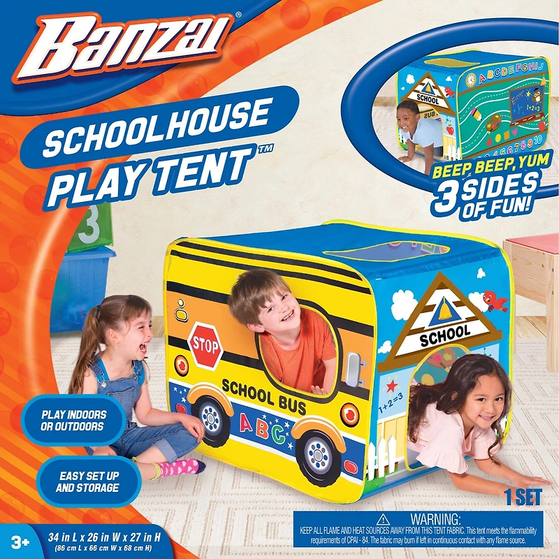 Banzai My Little School House Play Tent