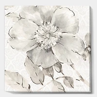 Designart - Indigold Grey Peonies II