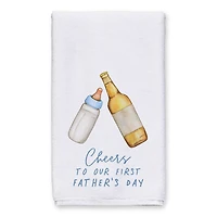 First Father's Day Cheers Tea Towel Set