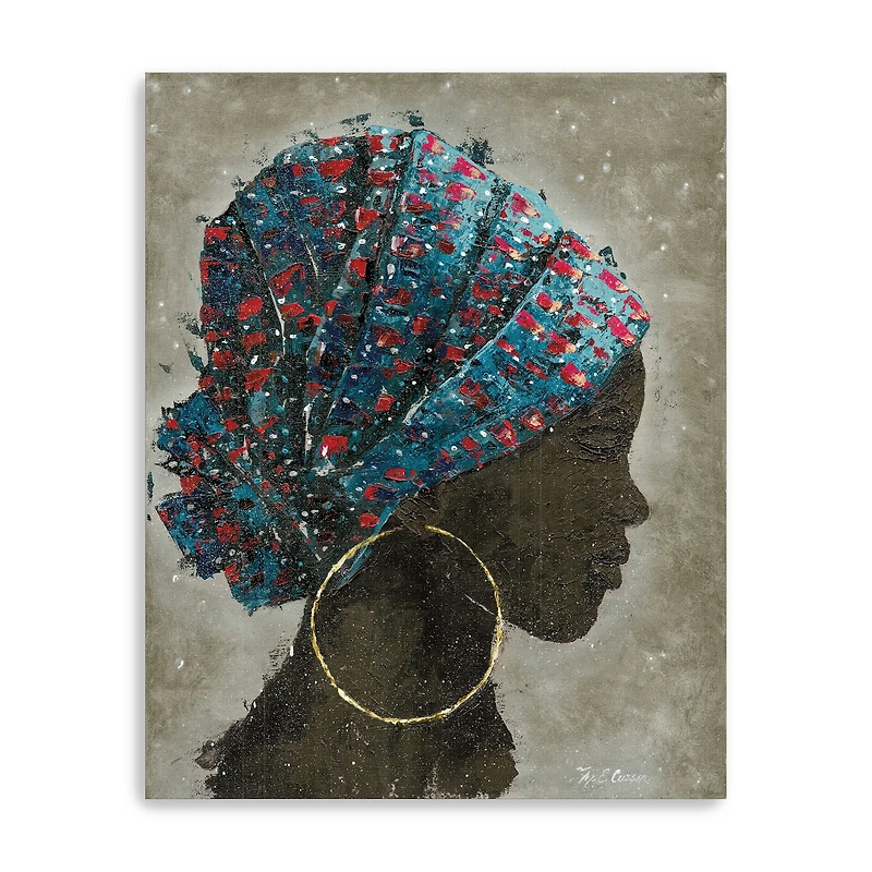 Profile Of A Woman I Canvas Giclee