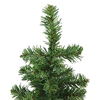 15" Unlit Alpine Slim Artificial Christmas Tree with Wood Base