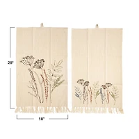 Hello Honey® Minimalist Flower Print Kitchen Towels, 2ct.