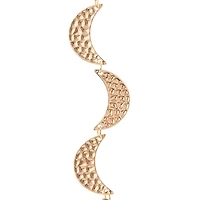 12 Pack: Gold Hammered Metal Moon Beads, 1" by Bead Landing™