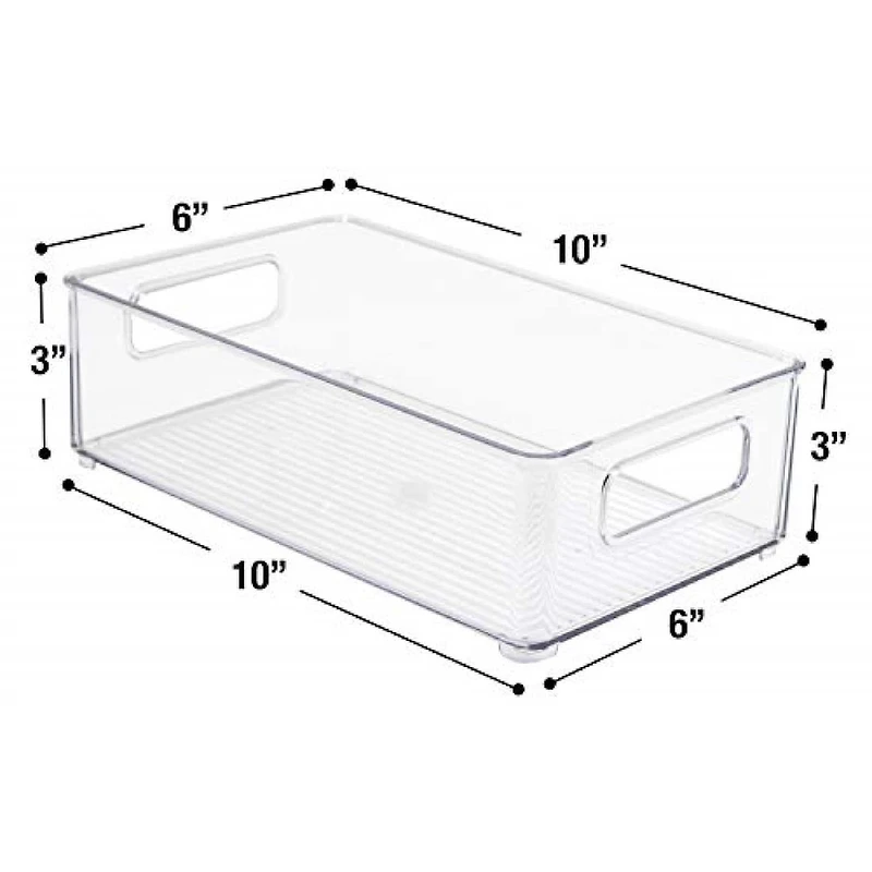 Sorbus Medium Clear Fridge & Pantry Storage Bins