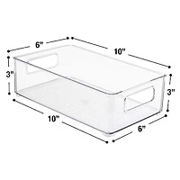 Sorbus Medium Clear Fridge & Pantry Storage Bins
