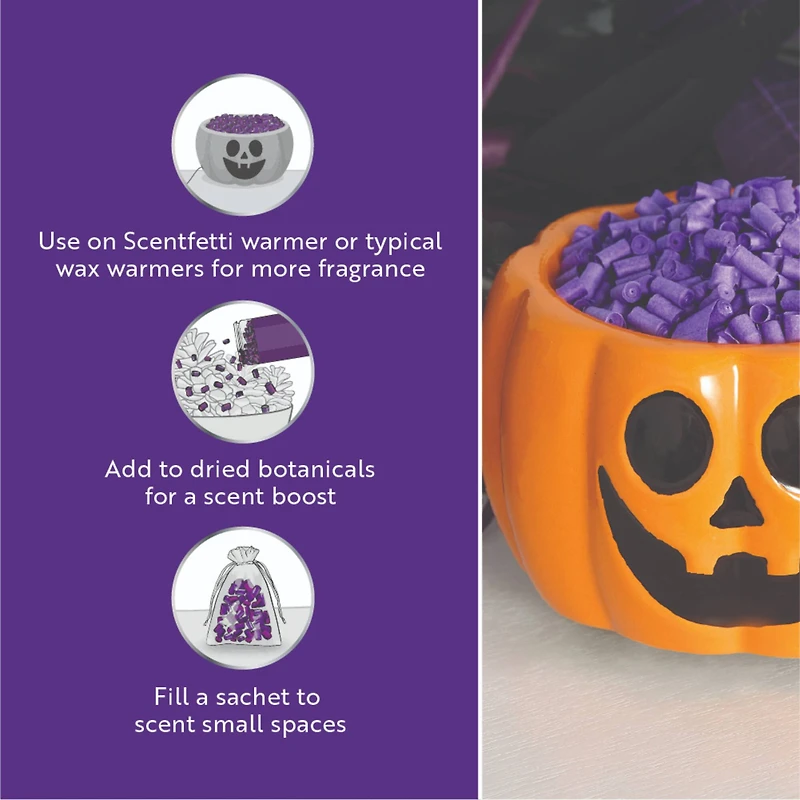 Scentiscles Pumpkin Warmer, Scentfetti Witch's Berry Brew & Pumpkin 'n Cider, 3 pack 