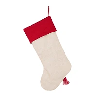 Glitzhome® 21" LED Reindeer Christmas Stockings, 2ct.