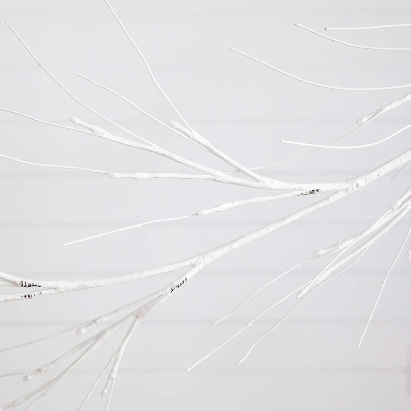 6ft. Artificial White Birch Warm White LED Pre-Lit Garland