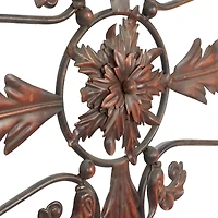 Black Metal Traditional Wall Decor, 37" x 26"