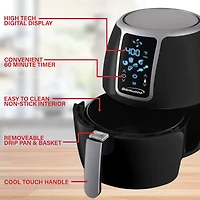 Brentwood 4-qt. 1400 Watt Electric Digital Air Fryer